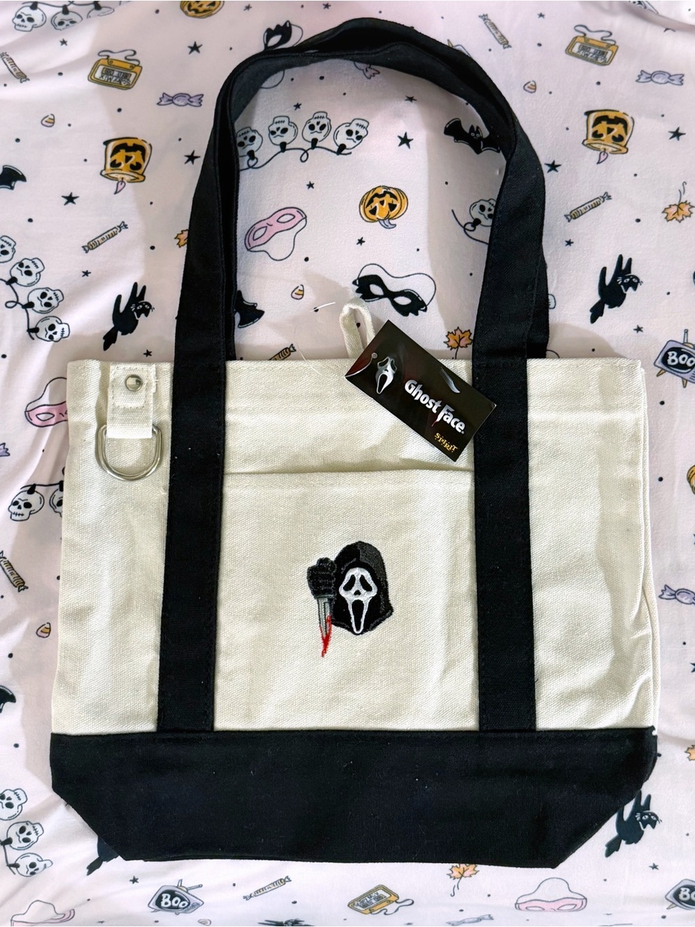 Spirit Halloween Ghostface Scream mini tote